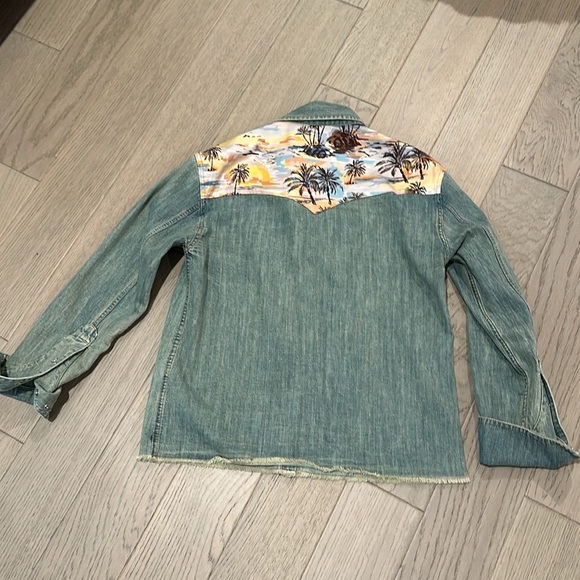 Le Superbe Surf Cowboy pearl snap Size 8/M - Picture 7 of 9